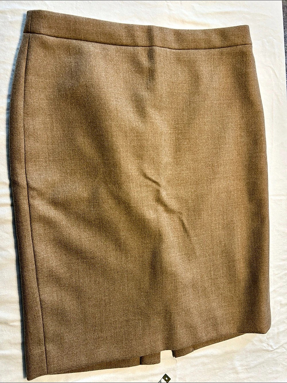 J.Crew No. 2 Pencil 100% Wool Skirt Brown Size 8